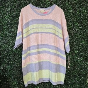 Colorful Striped Women's Top